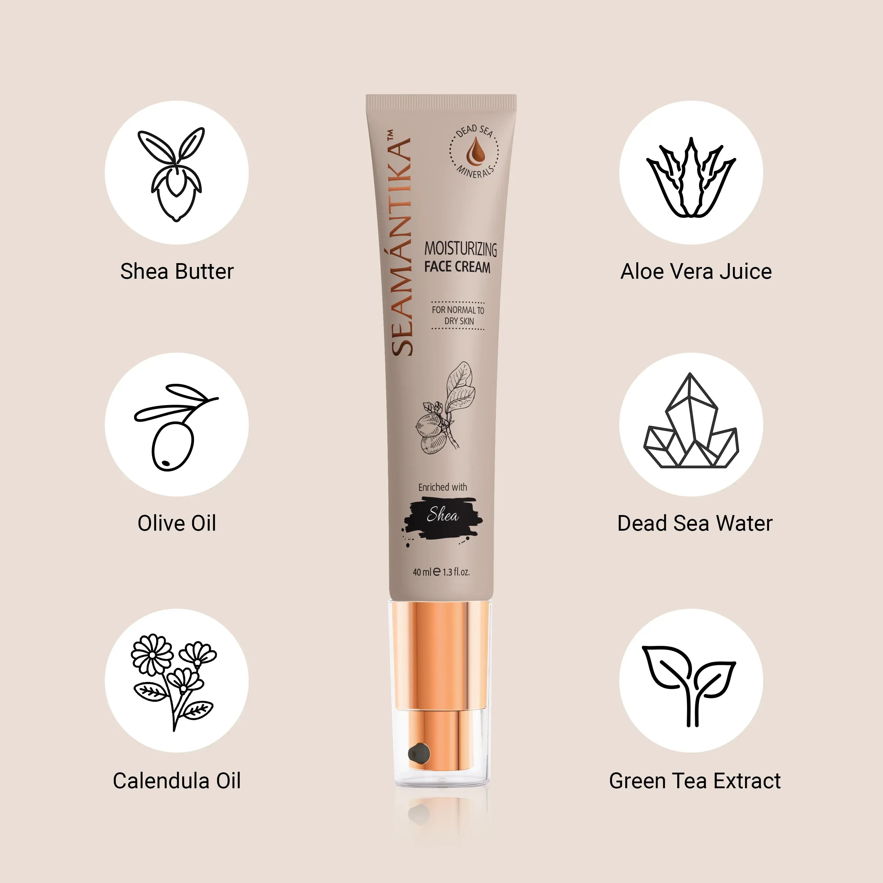 MOISTURIZING FACE CREAM - SHEA BUTTER - Seamantika